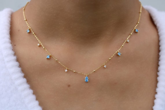 Light sale blue necklace