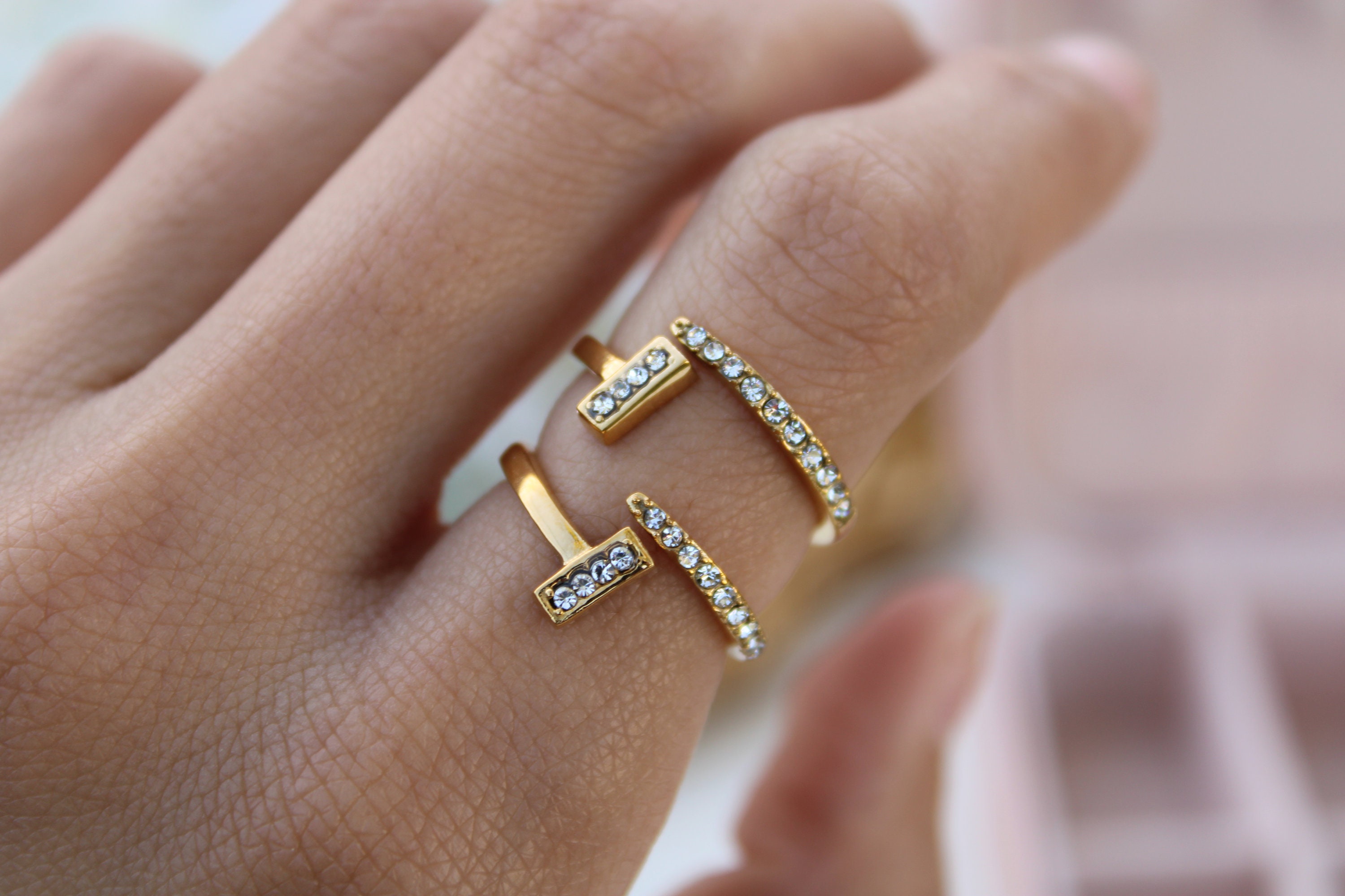 Gold nail ring cartier sale