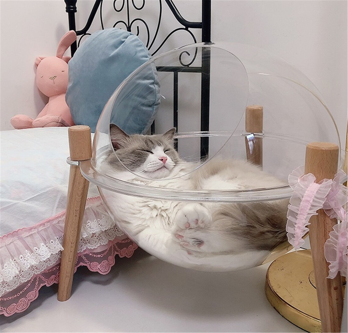 Capsule Cat Bed Cat Condos Perch Bed Okayseason Cat House Etsy
