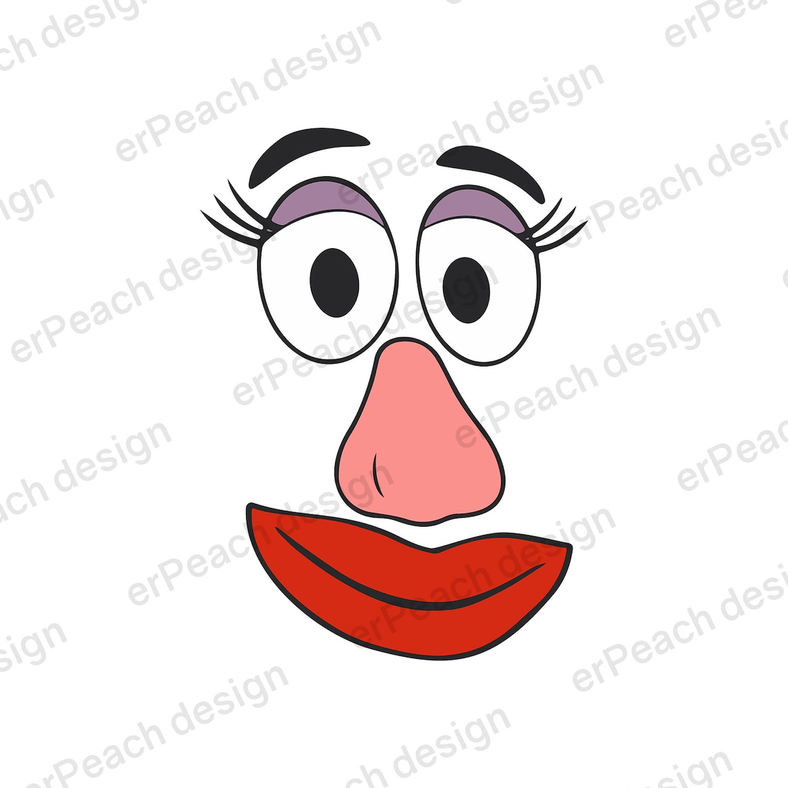 Mr Potato Head Svg File Mr Potato Head Faces Svg File Mr Etsy