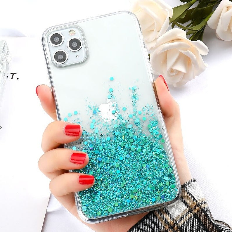 Silver Glitter Holographic Bling Glittery Phone Case For iPhone 12 Pro Max 11 Pro Xs Max 8 7 6 6S Plus X Xr Xs Se 2020 Case