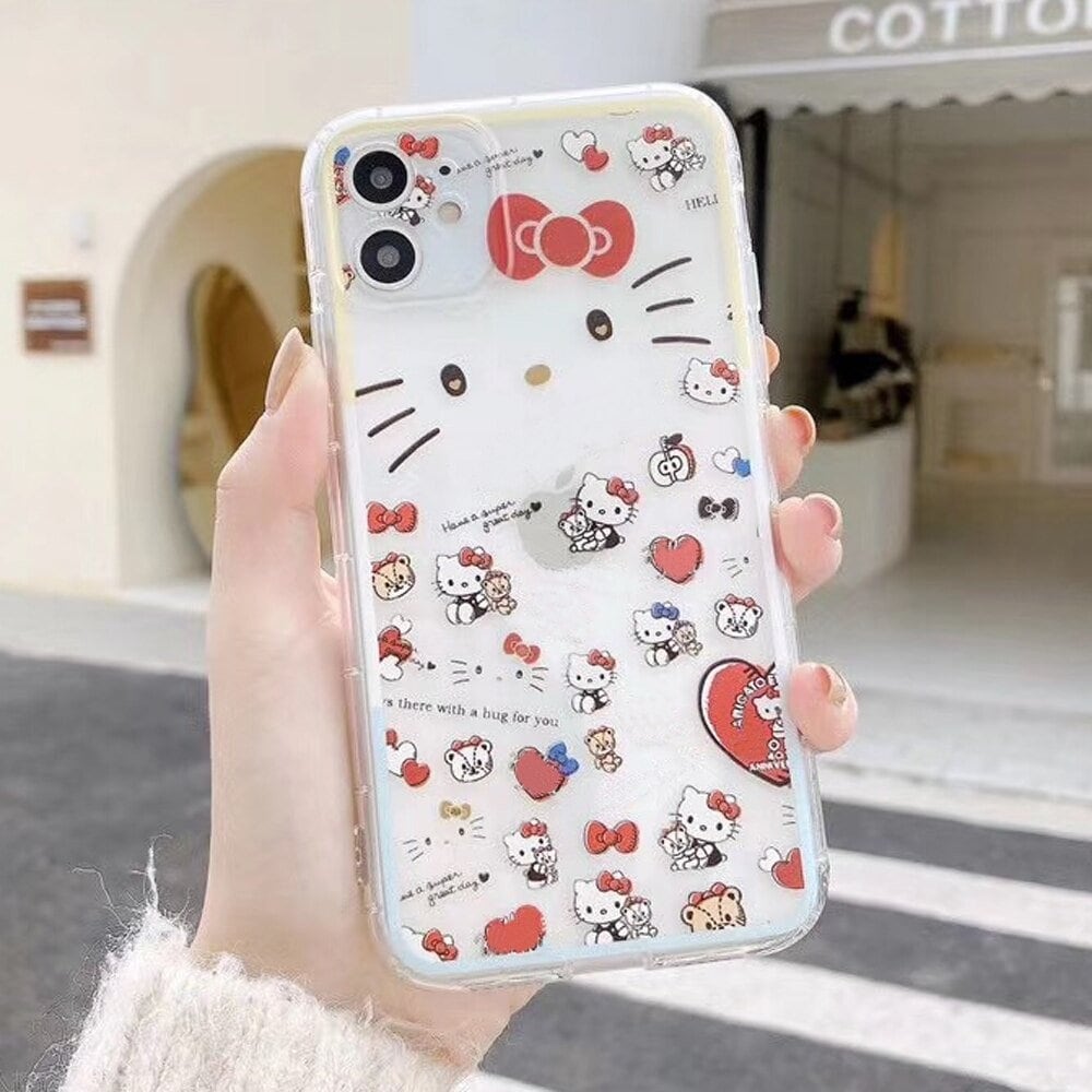 Cute Hello Kitty Phone Case For iPhone 12 Pro Max 11 Pro Xs | Etsy