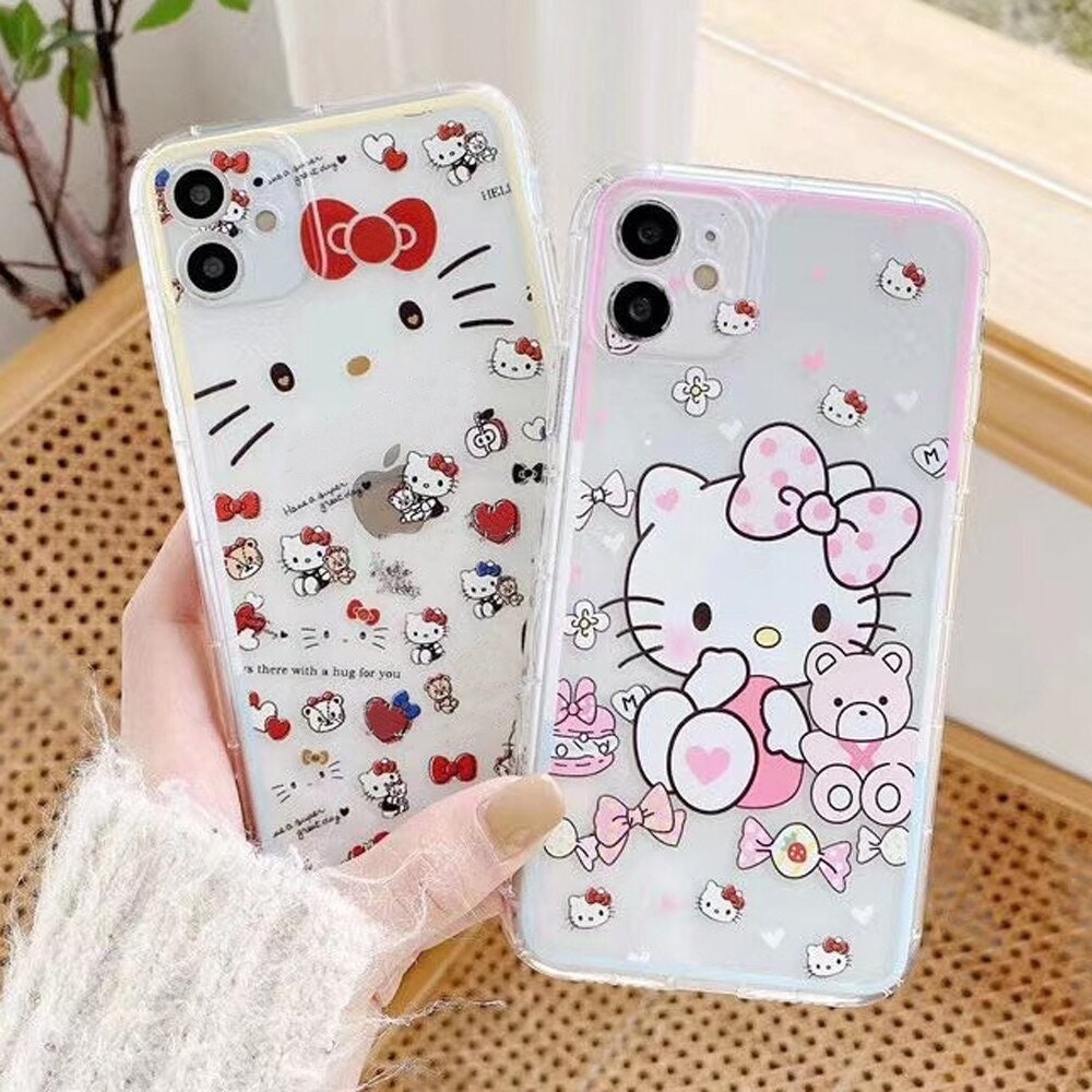Cute Hello Kitty Phone Case For iPhone 12 Pro Max 11 Pro Xs | Etsy