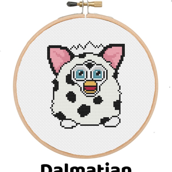 Furby Collection: Dalmatian - Cross Stitch Pattern - Instant Download PDF