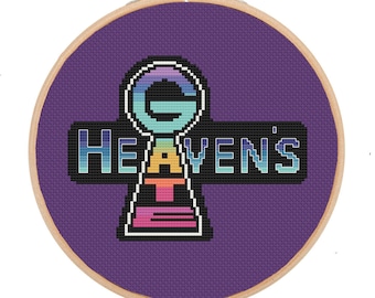 Heaven's Gate Logo Cross Stitch Pattern - Instant Download PDF