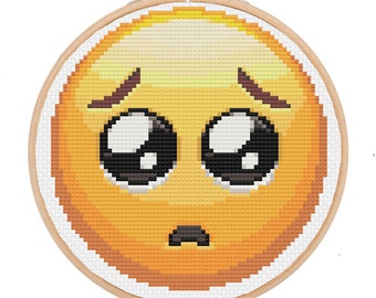 Shrimp Emoji Cross Stitch Pattern Instant Download PDF | Etsy