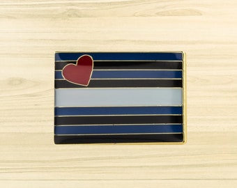 LGBTQ LEATHER PRIDE FLAG ZIPPER PULL