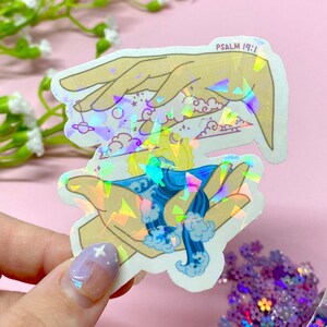Psalm 19:1 Sticker, christliche Sticker, Bibel Sticker, Bibel Journal Sticker, Jesus Sticker, Vinyl Sticker