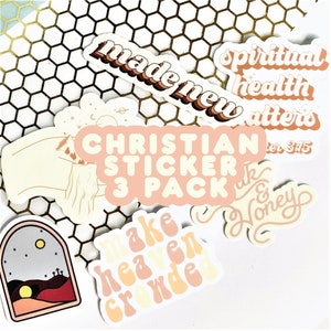 Christliche Sticker 3er Pack Mystery Bundle, Christliche Sticker, Glaube Sticker, Bibel Journal Sticker, Bibel Sticker