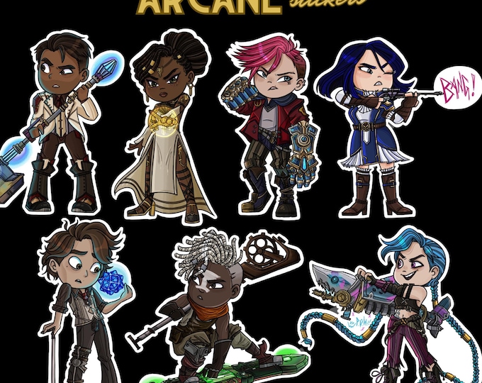 Arcane Vinyl Sticker Set - Etsy