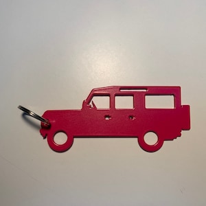 Porta-chaves Landrover Defender 110, telemagenta/rosa
