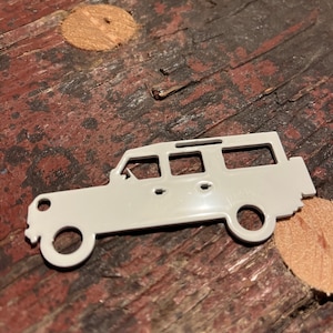 Porta-chaves Landrover Defender 110, branco