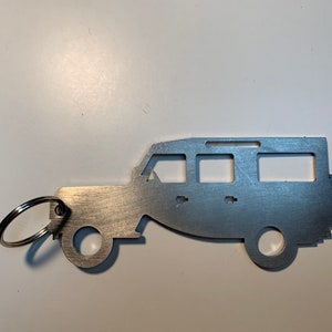 Porta-chaves Landrover Defender 110, abridor de garrafas, peça única de aço inoxidável