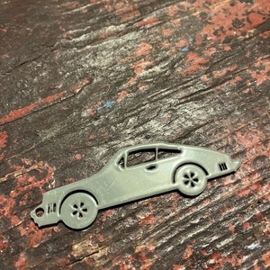 Porsche 911 keyring, stainless steel