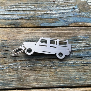 Ineos Grenadier key ring, stainless steel