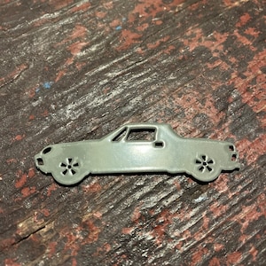 Porsche 914 VoPo Schlüsselanhänger, Edelstahl oliv grau