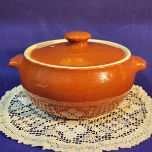 Langley Mill Pottery, England, soup tureen, bean pot, covered casserole