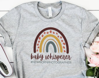 Baby Whisperer Shirt, Newborn Photographer Tshirt, Photographer Gift Women, Birth Photographer Shirt, Baby Photographer, Womens Shirt