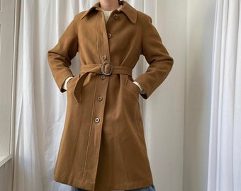 long tan winter coat