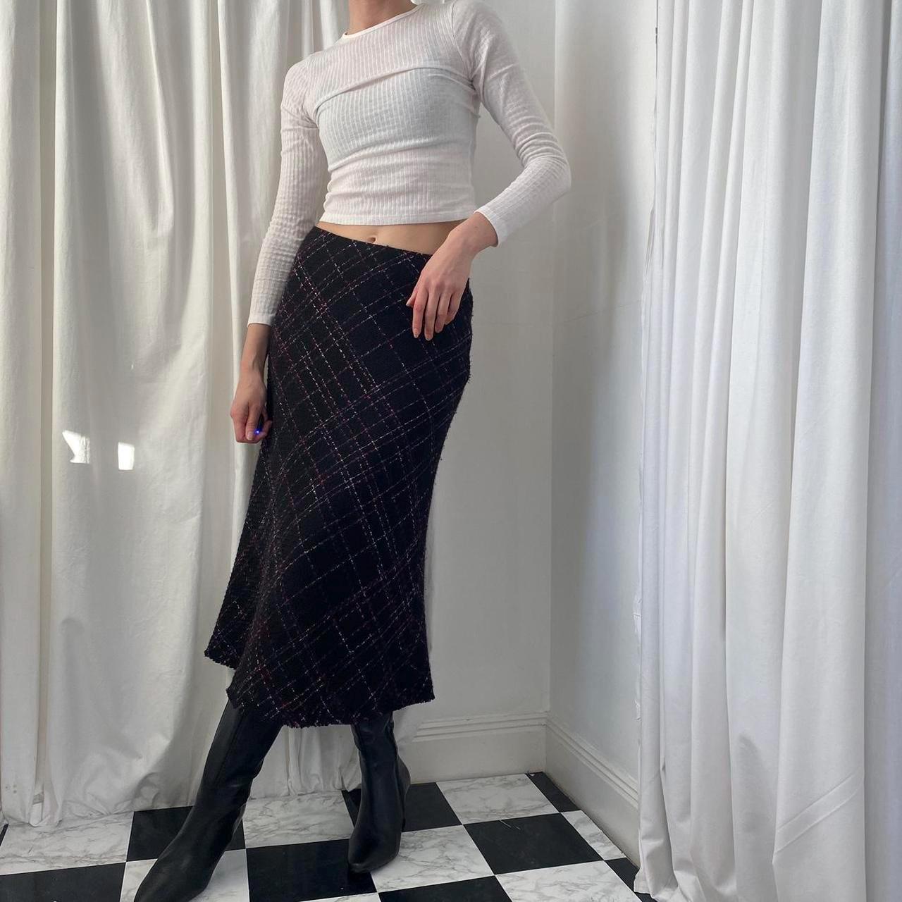 Long Tweed Skirt - Etsy