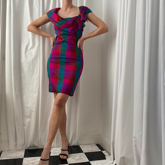 Monsoon ribbon top stripe dress