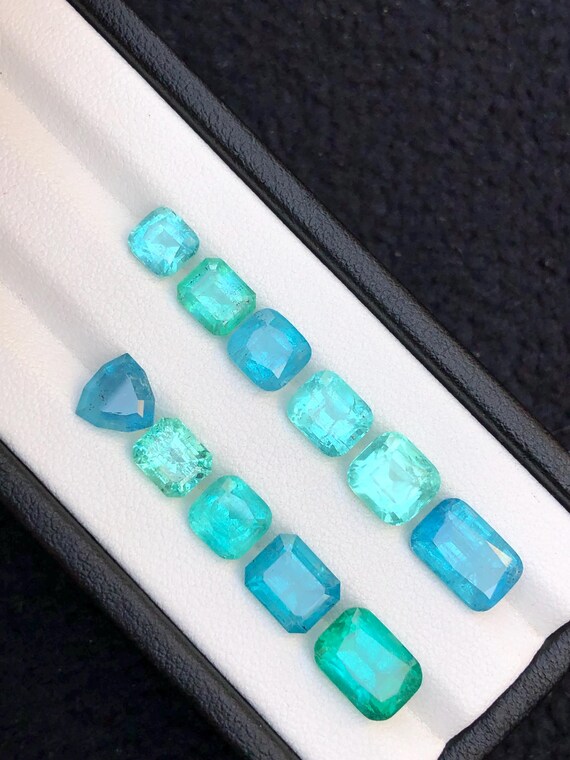 19.50 carats Natural paraiba colours tourmaline faceted..