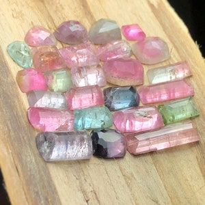 37 carats tourmaline rosecuts lot.