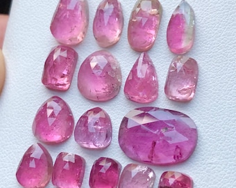 31 carats natural tourmaline rosecuts lot.