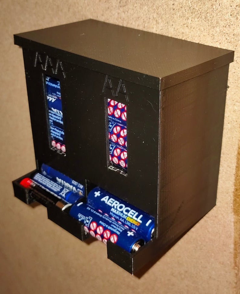 Aaa Battery Rack Battery Organizer: AA, AAA Battery Storage - Etsy