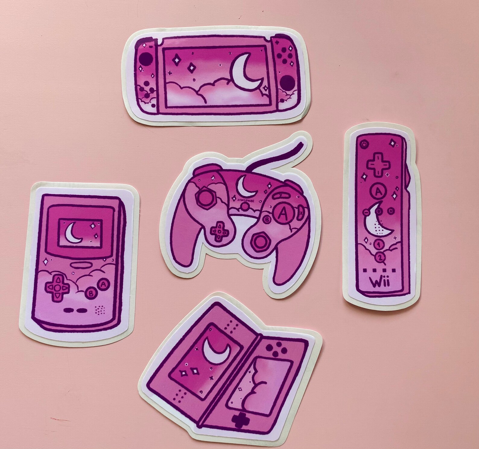 Pink Nintendo Sticker Sheet Nintendo DS Nintendo Switch - Etsy