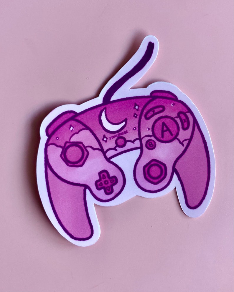 Pink Nintendo Sticker Pack &amp; Mini Art Print Nintendo Switch | Etsy