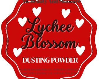 Lychee Blossom Scented Dusting Powder, Körperpuder weich und seidig, ohne Talk