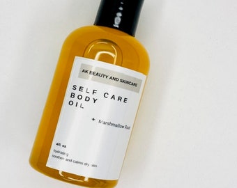 Organic Body Oil with Marshmallow Root for Dry Skin