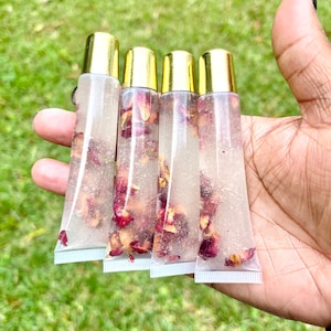 Lip Gloss with Shea Butter Gloss Coconut Oil Vegan Gloss