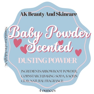 Baby Powder Scented Dusting Powder, Body Powder Soft and Silky, Talc-Free, Naturally Organic Arrowroot Powder
