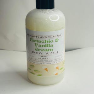 Pistazien und Vanille Körperwäsche, natürliche Körperwäsche mit Sheanussöl