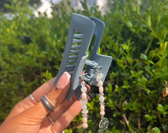 Blue Sun Crystal Claw Clip- accesorio para el cabello, encanto para el cabello, pinza para el cabello, pinza para el cabello boho, accesorio para el cabello hecho a mano