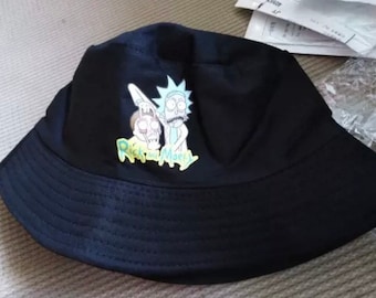 Cool Rick and Morty Cartoon Sun Blocker Bucket Hat Cap