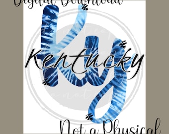 Sublimation Tie Dye Ky - Digitaler Download