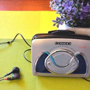 Cool, Portable Cassette Player Congly, Congly FM/AM, Working, cassette Recorder, Vintage, Stereo Cassette Player, Sports, Great gift