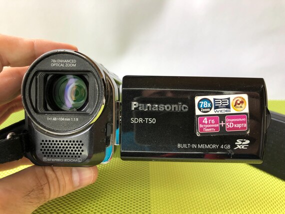 Panasonic Video Camera in Working Order a Working Digital video Camera panasonic SDR T50E K Handycam Etsy