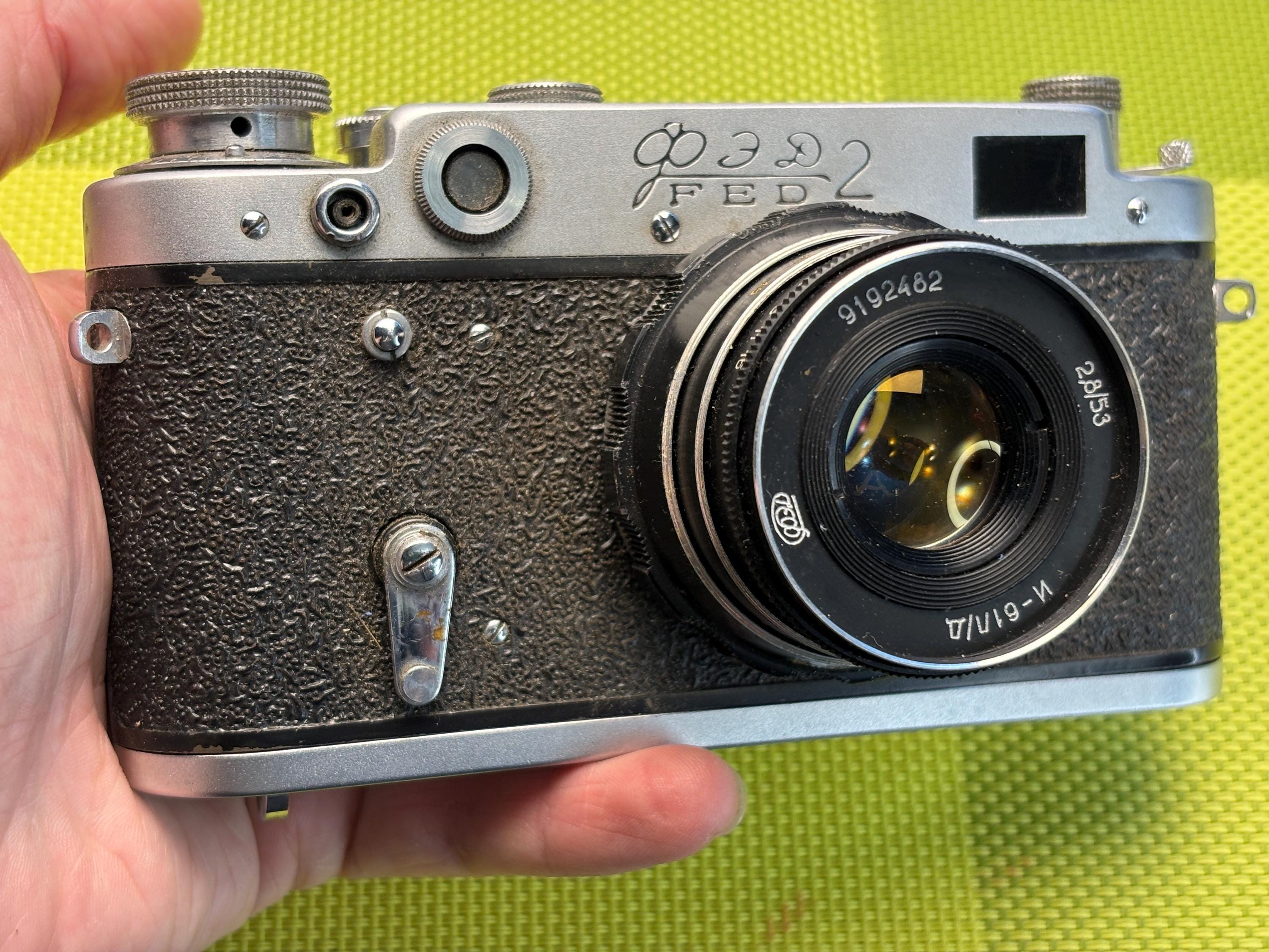 非常に珍しい、ビンテージカメラ FED 2、コレクター向けソビエトカメラ