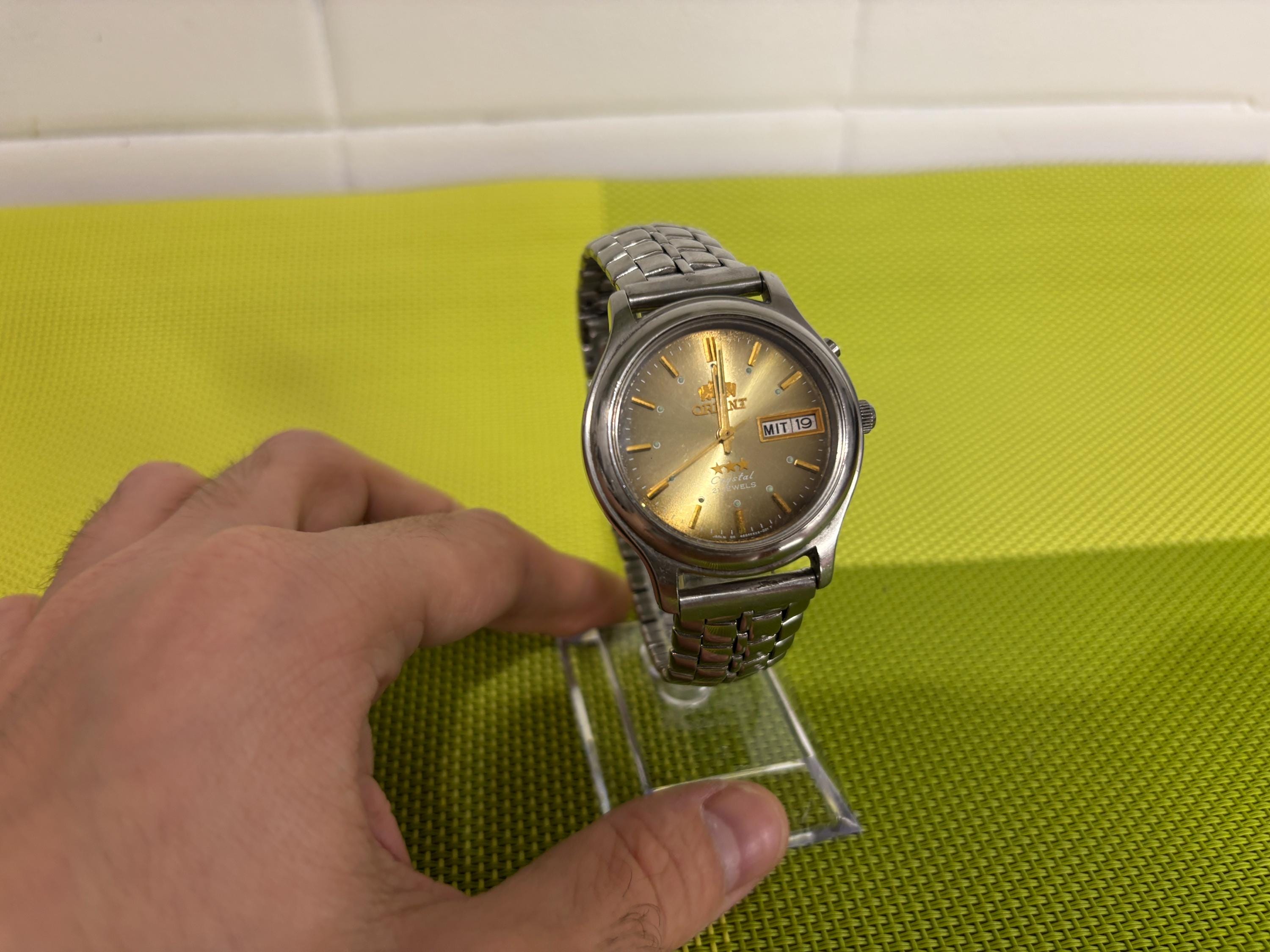 【ORIENT】810305-40 スーパースリム 80's ヴィンテージ Orient Swimmer Super Auto Perfect Self Winding F91040 – Paleh