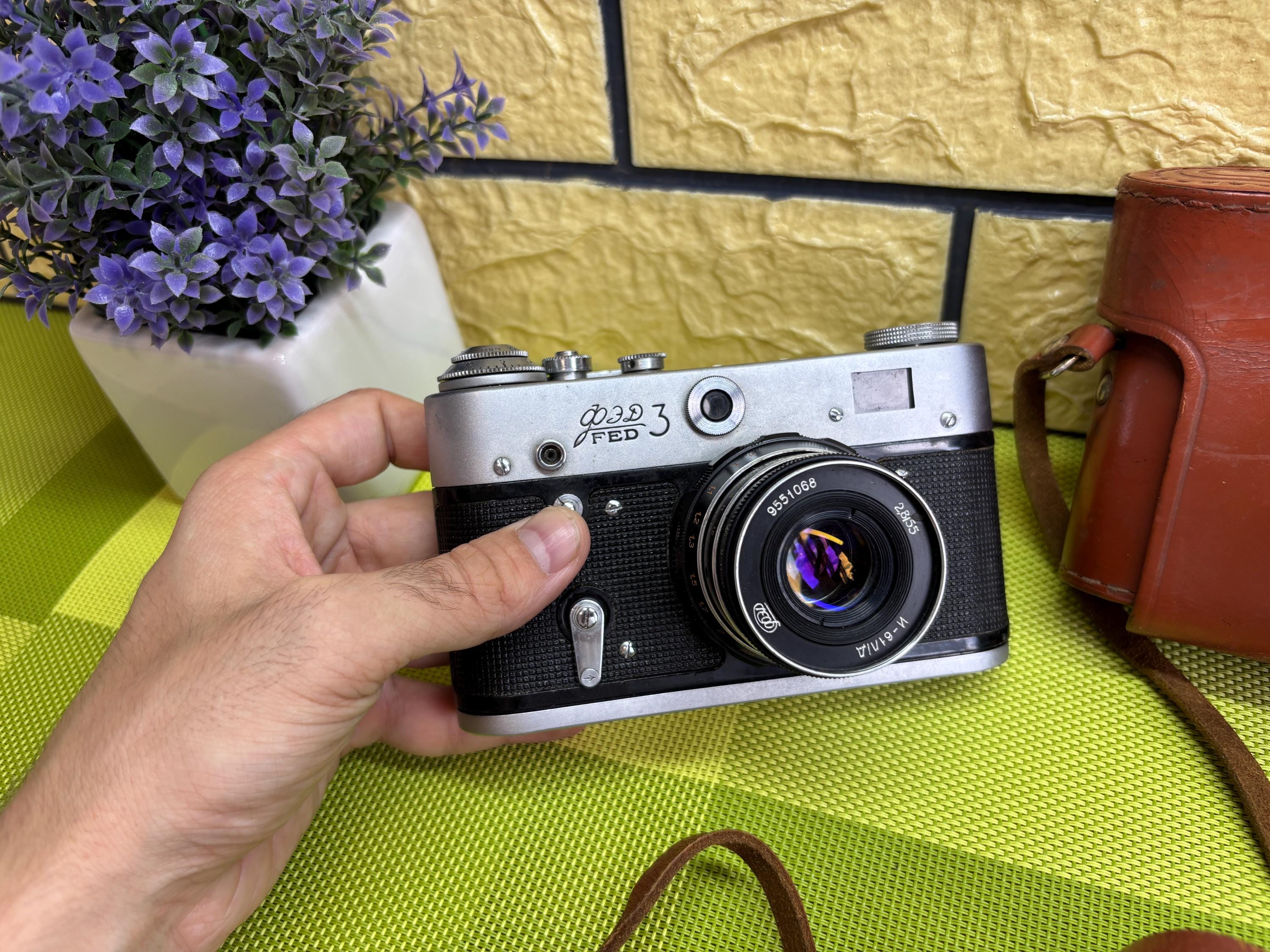 FED3 Working Vintage Soviet Film Camera Fed3,with Idustar-61 F2.8