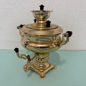 Rare Samovar Vintage Table Souvenir of the USSR 1970s tea culture Small Metal Samovar Mini Samovar Miniature Samovar
