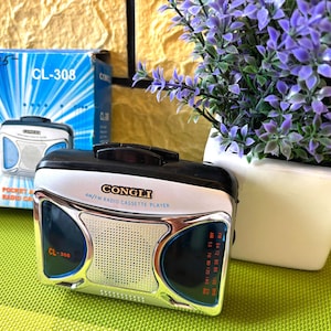 New Portable Cassette Player Congly, Congly FM/AM, Working, cassette Recorder, Vintage, Stereo Cassette Player, Sports, Great gift
