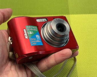 Red Nikon Coolpix A10 Digital Camera Y2K Bundle - Etsy India