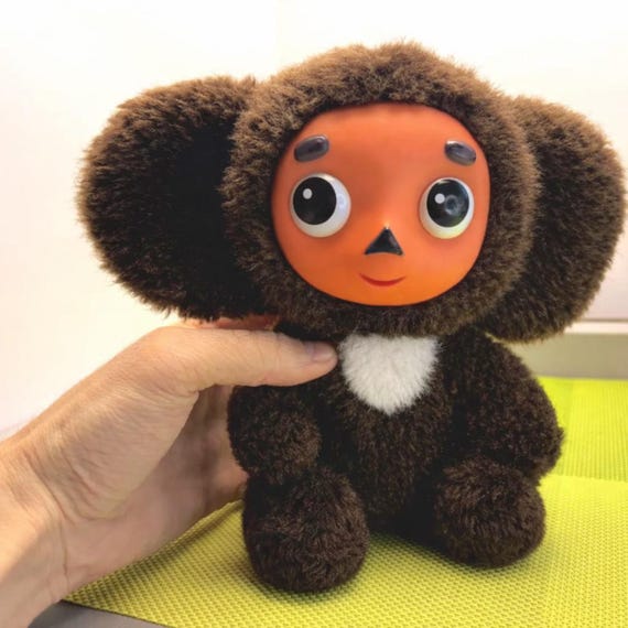 ヴィンテージ　チェブラーシカ　ぬいぐるみ チェブラーシカ、ヴィンテージの置物、チェブラーシカのお土産の置物