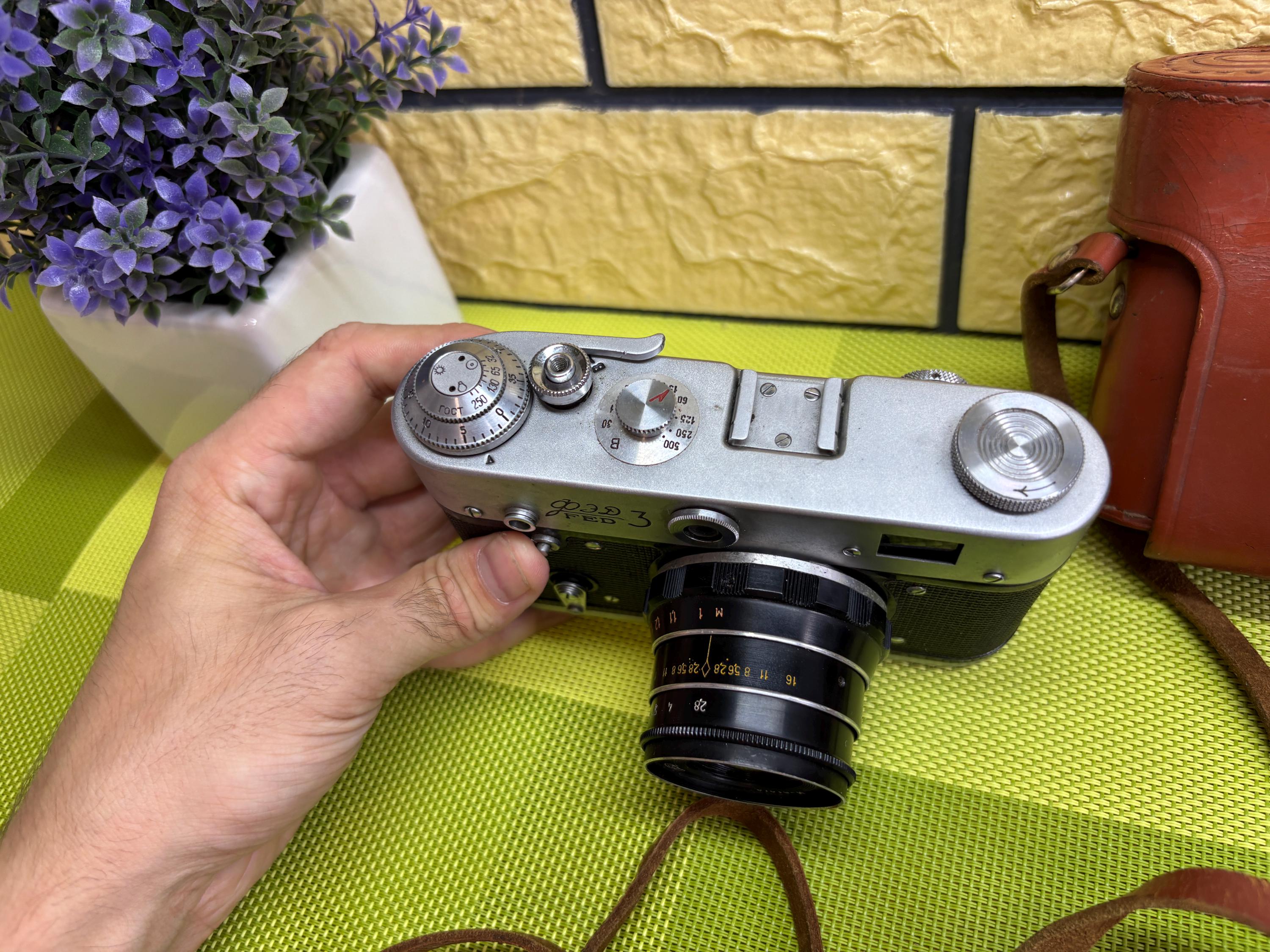 FED3 Working Vintage Soviet Film Camera Fed3,with Idustar-61 F2.8