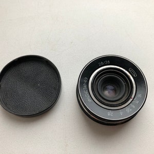 Rare, USSR, popular lens, camera Chayka, Vintage lens, industar 69, works, M39, Lens industrial -69 28/28, USSR lens